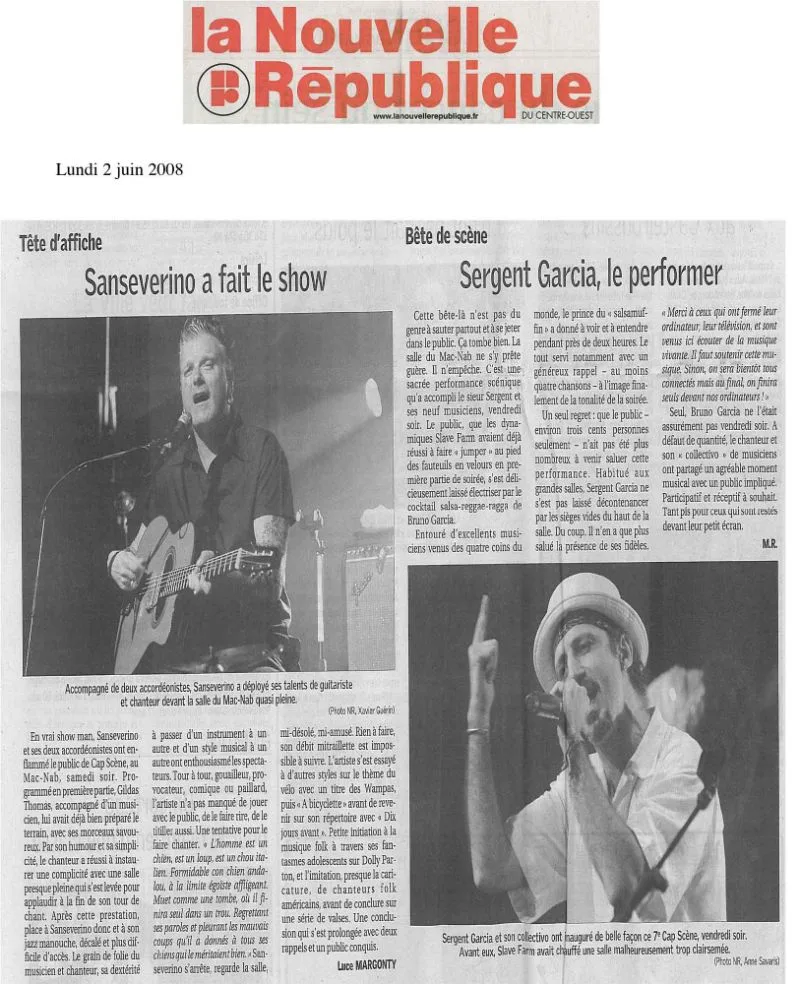Article de presse sur Gildas Thomas 12