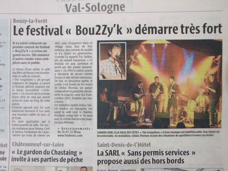 Article de presse sur Gildas Thomas 6